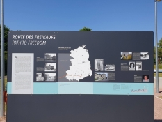 Die Tafel bei Herleshausen erzählt über den Freikauf von DDR-Häftlingen durch die Bundesrepublik