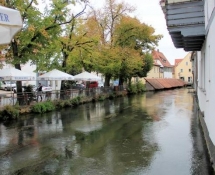 Forchheim, river Wiesent in the old town