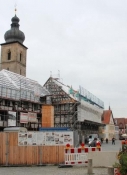 Forchheim, the town hall is currently a construction site