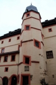 Stair tower of the castle in Forchheim