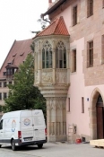 Nuremberg, bay window at the Sebalder rectory