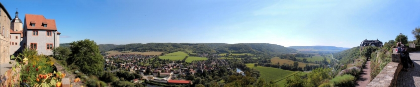 Dornburg, Blick über das Saaletal