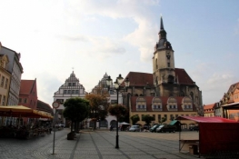 Naumburg, market square with St. Wenceslas Church