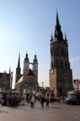 Halle, Roter Turm und Marktkirche
