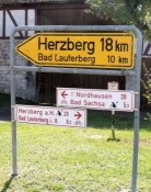 Radwegweisung Harzrundweg