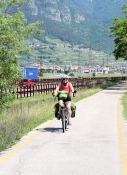 On the Adige Valley cycle path between Sabbionara and Belluno