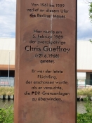 Gedenksäule für das letzte Maueropfer, Chris Gueffroy