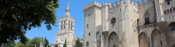 Avignon, Cathédrale Notre-Dame des Doms und Palais des Papes